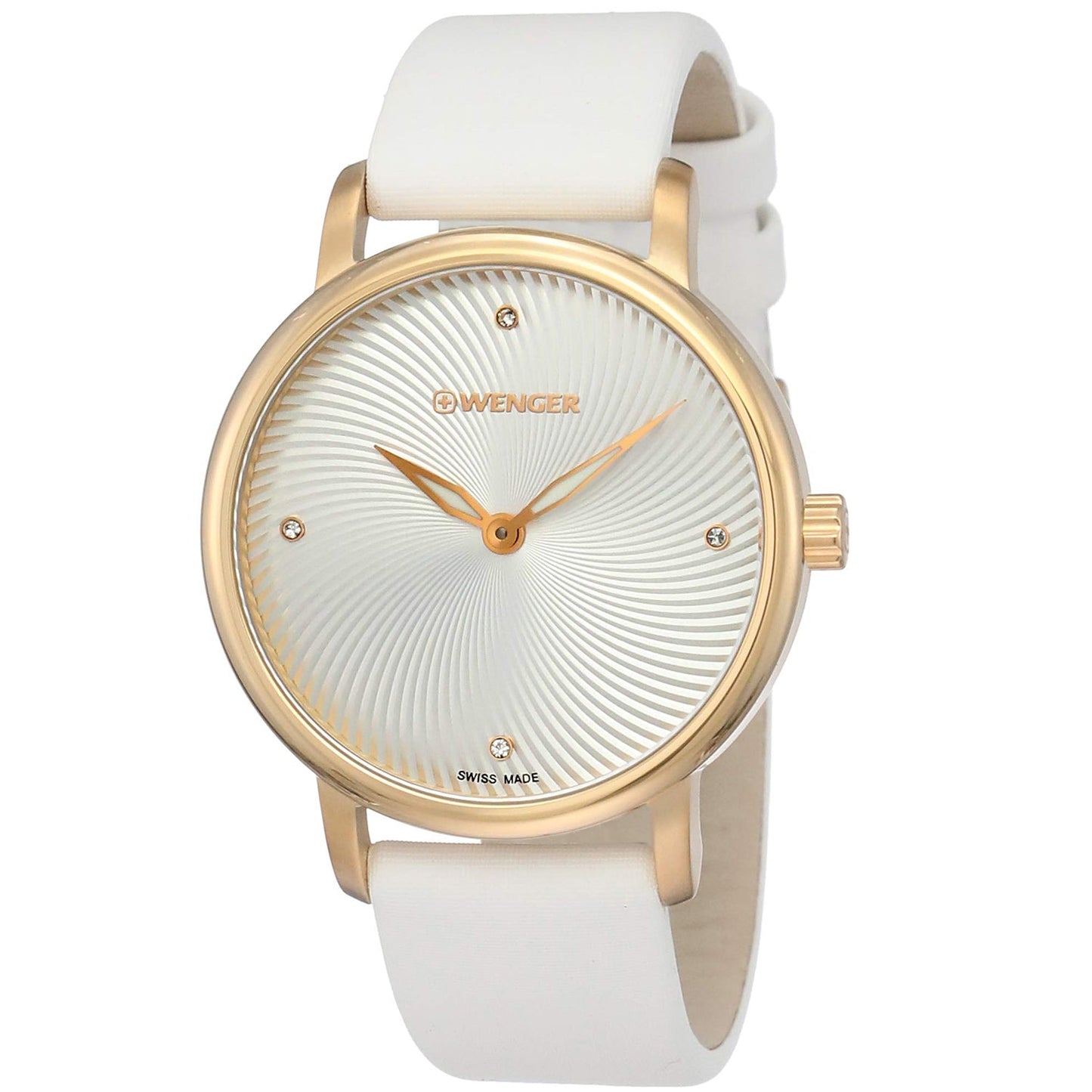 Wenger Urban Donnissima White Leather Watch