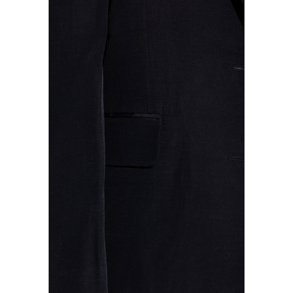 Stella McCartney Black Viscose-Linen Blazer