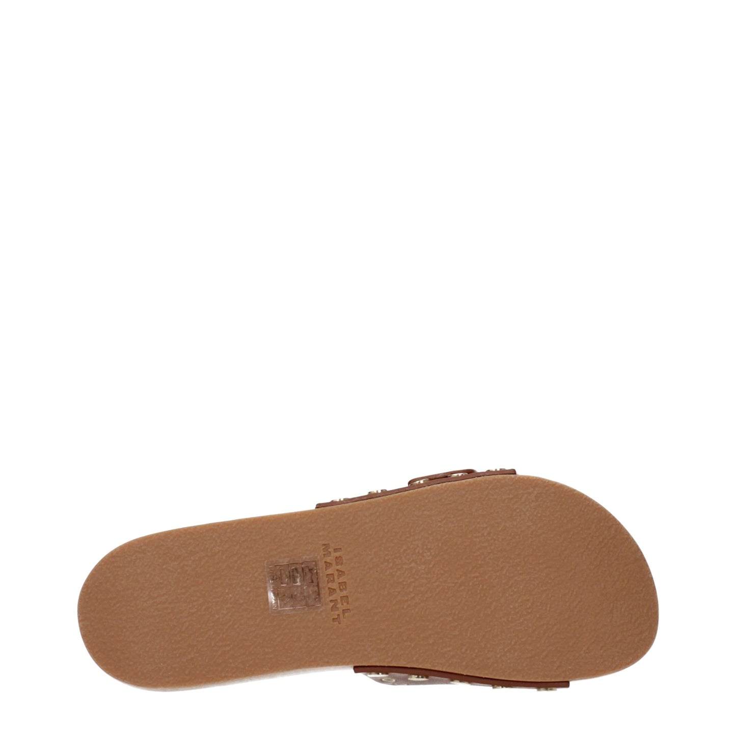 Isabel Marant Demki Cognac Leather Flat Sandals