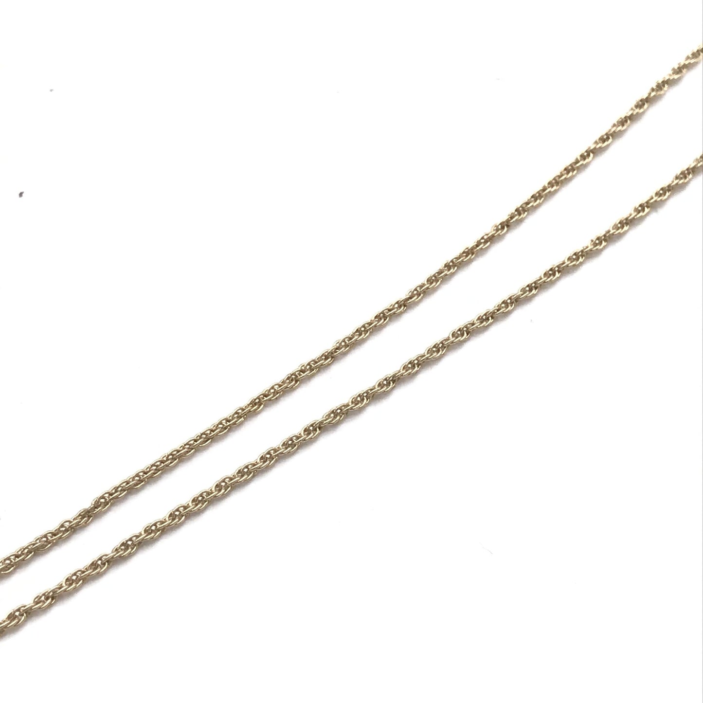 Gold Tone Bow Pendant Chain Necklace