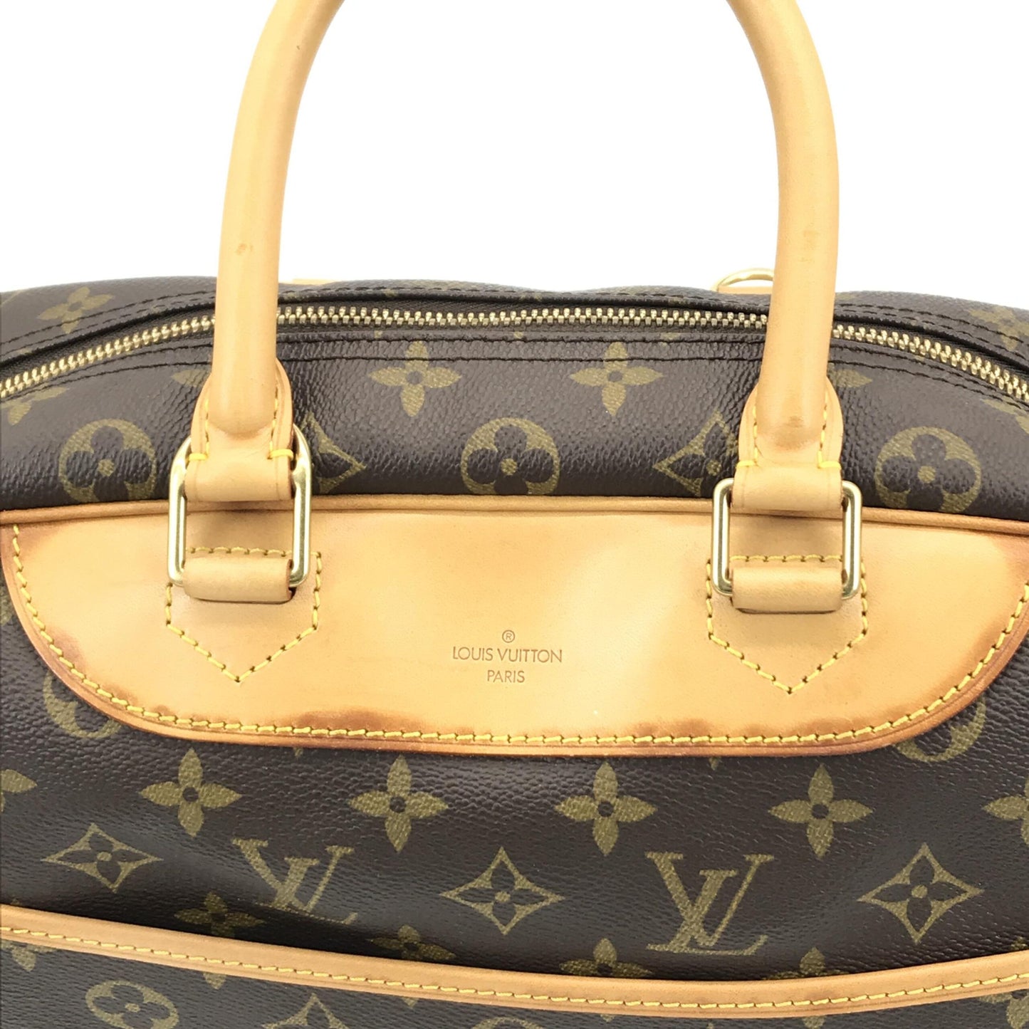 Monogram Deauville Handbag With Brown Details
