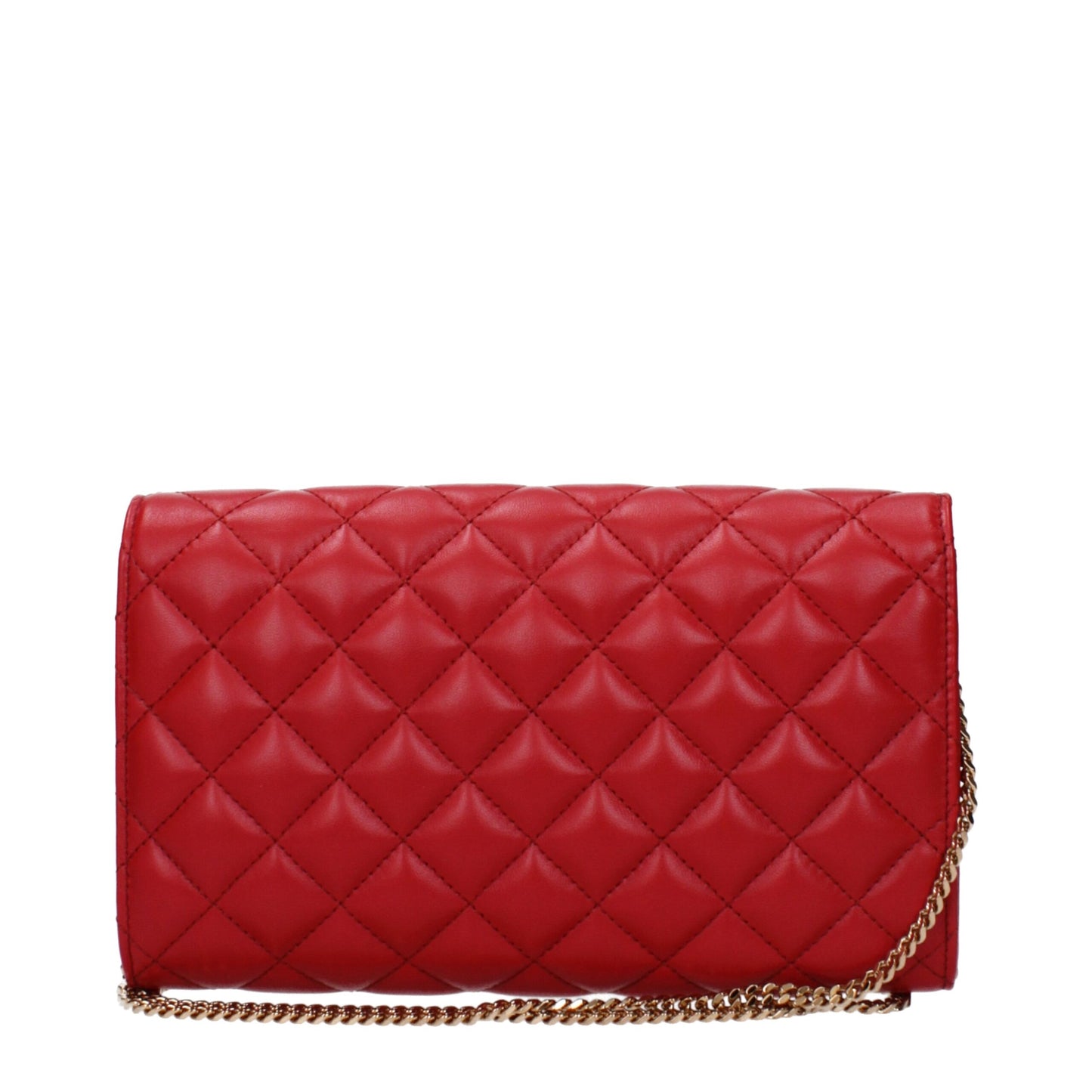 Red Leather Clutch Bag