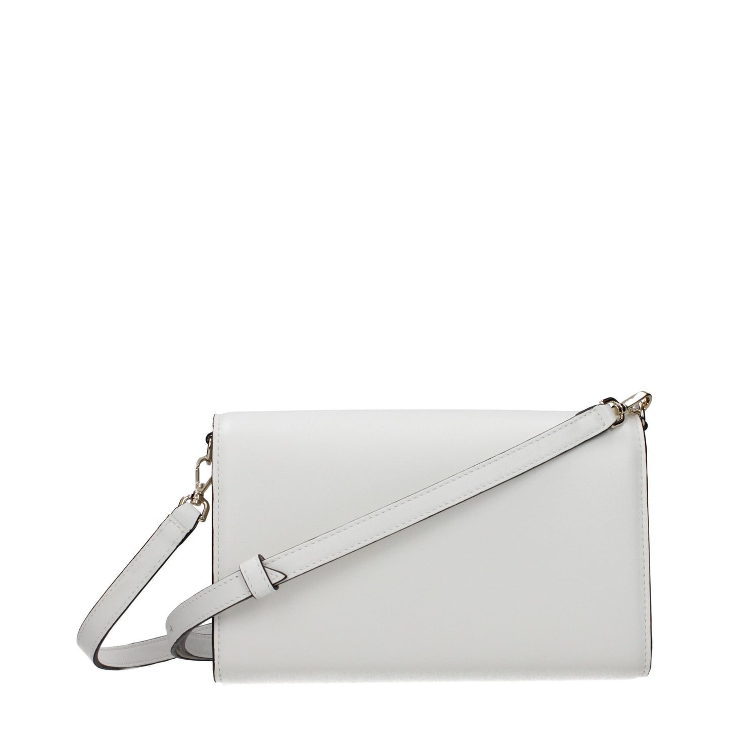 White Leather Clutch Bag