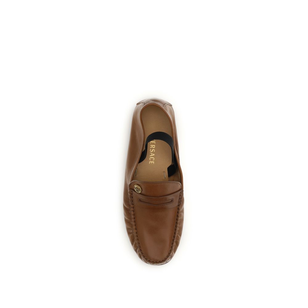 Versace Medusa '95 Caramel Lambskin Loafers