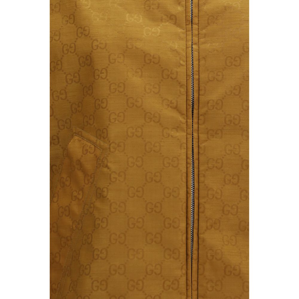 Gucci Beige Technical GG Jacquard Short Jacket
