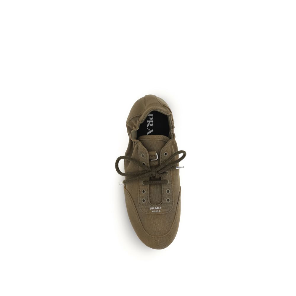 Prada Downtown Bicolor Calfskin Sneakers