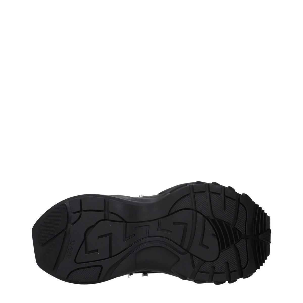Versace Trigreca Black Fabric Sneakers
