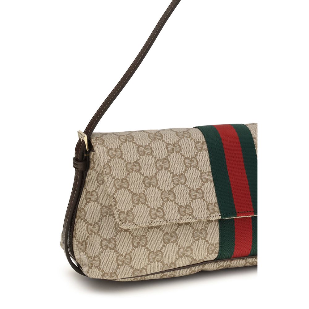 Gucci Madison Medium Beige GG Coated Canvas Shoulder Bag