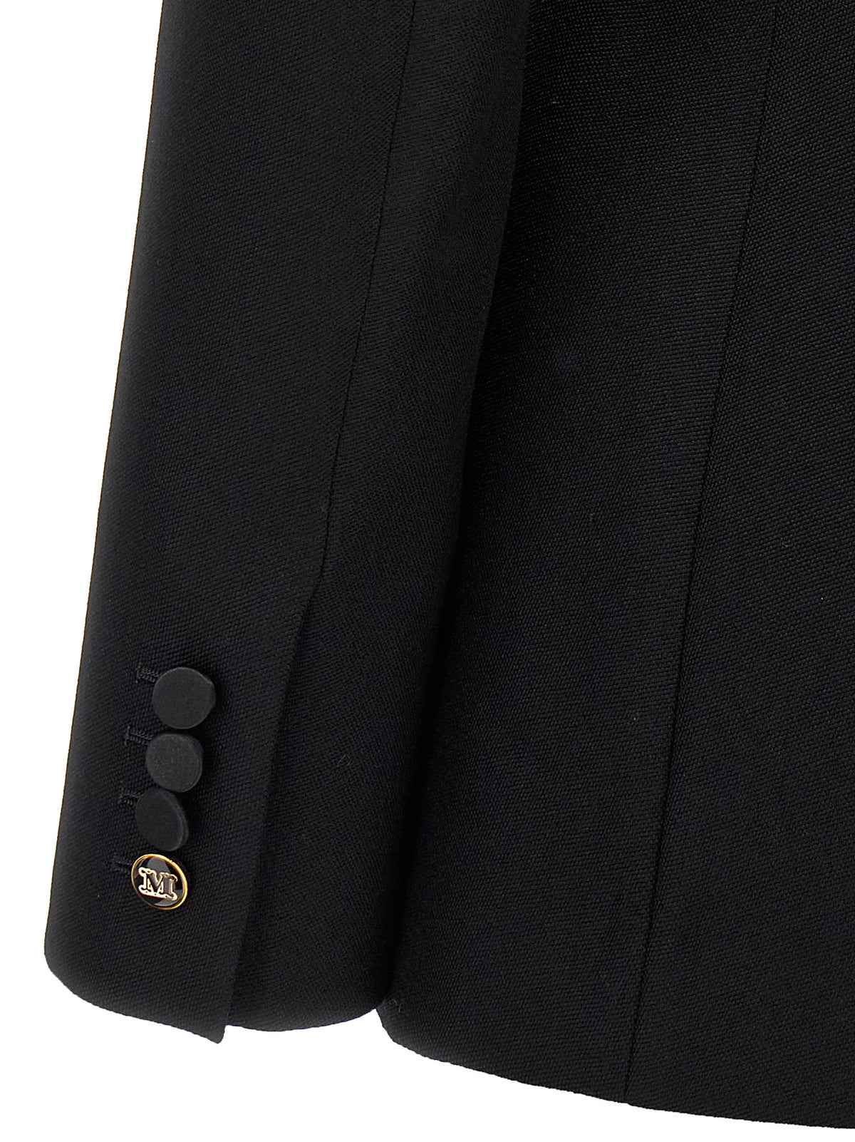 Max Mara Boemia Virgin Wool Blazer in Black
