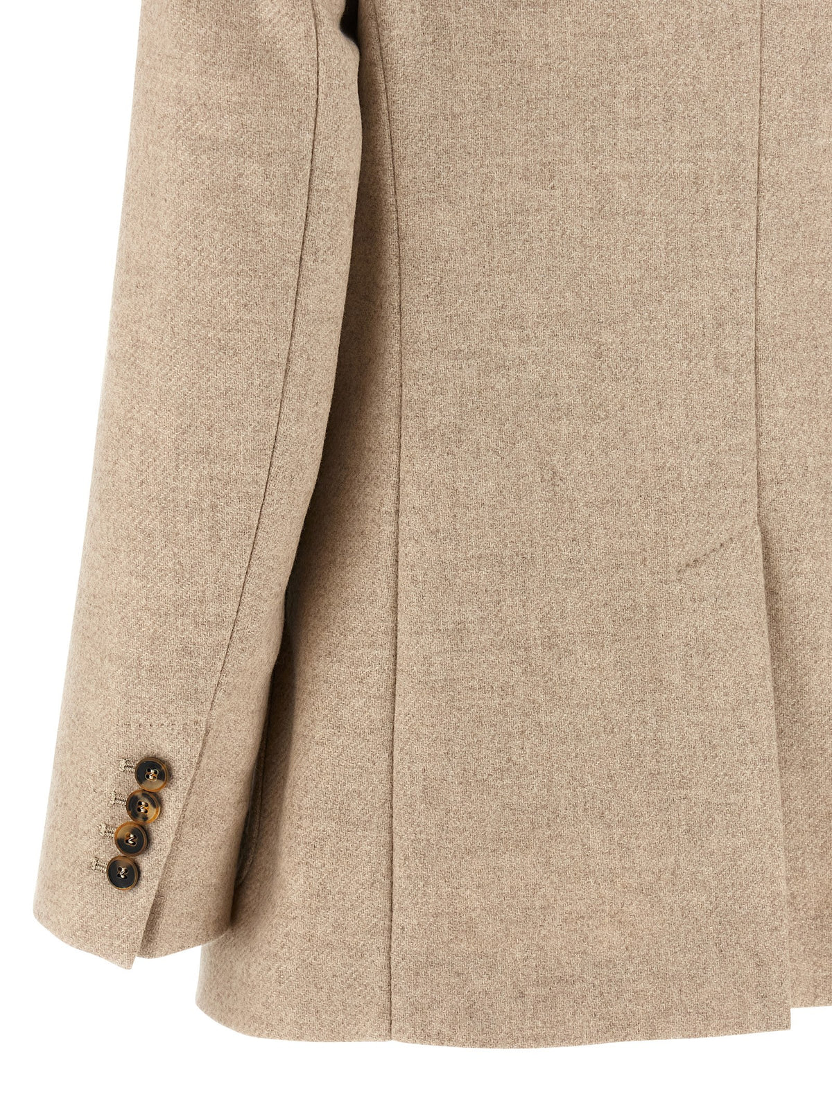 Max Mara Beige Caraffa Alpaca-Cashmere Blazer