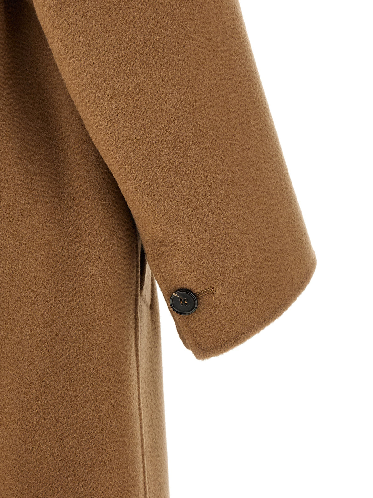'S Max Mara Dalila Brown Wool-Cashmere Belted Coat