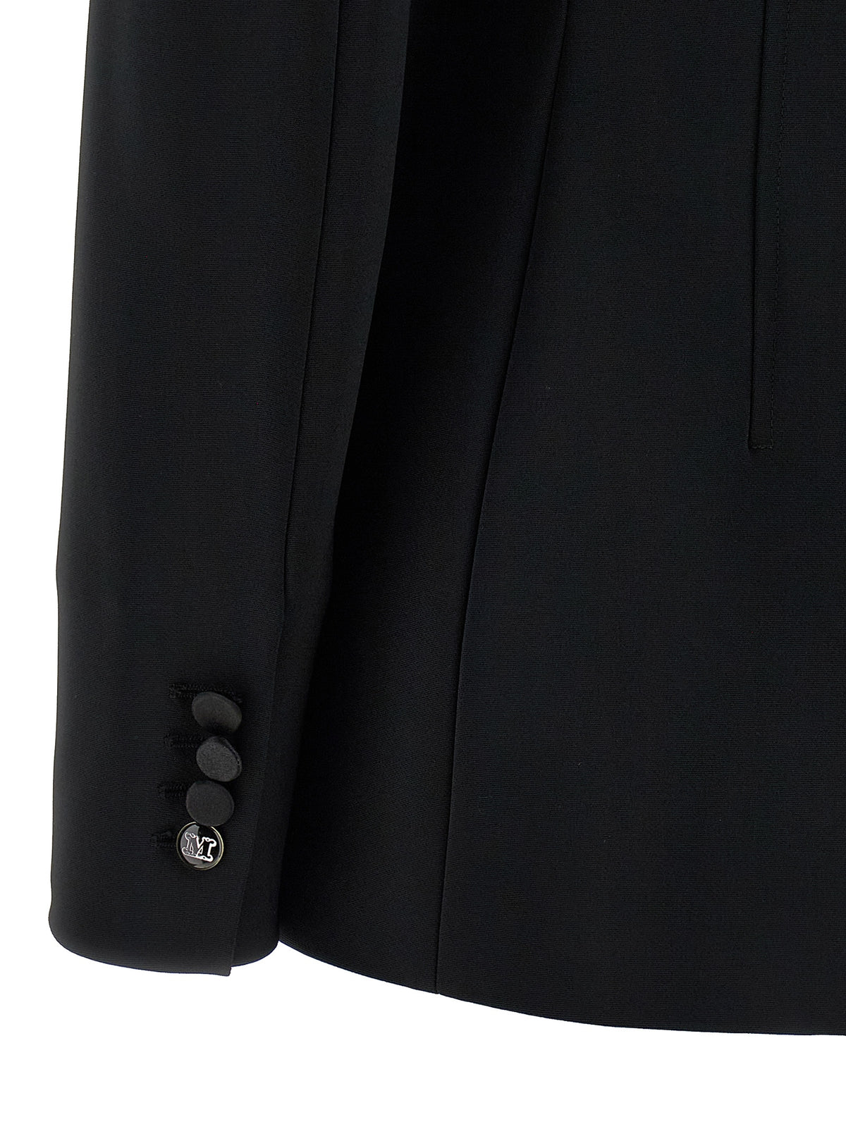 Max Mara Oreste Stretch Viscose Blazer in Black
