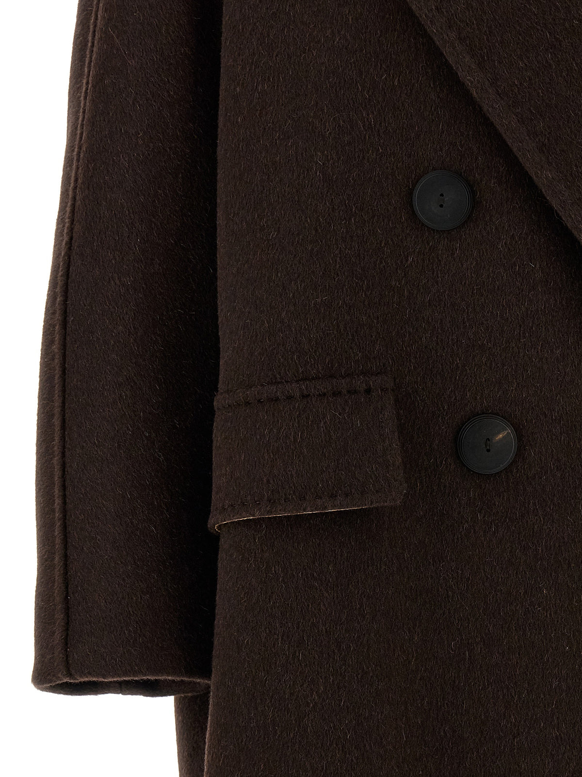 Max Mara Angus Brown Cashmere-Alpaca Coat