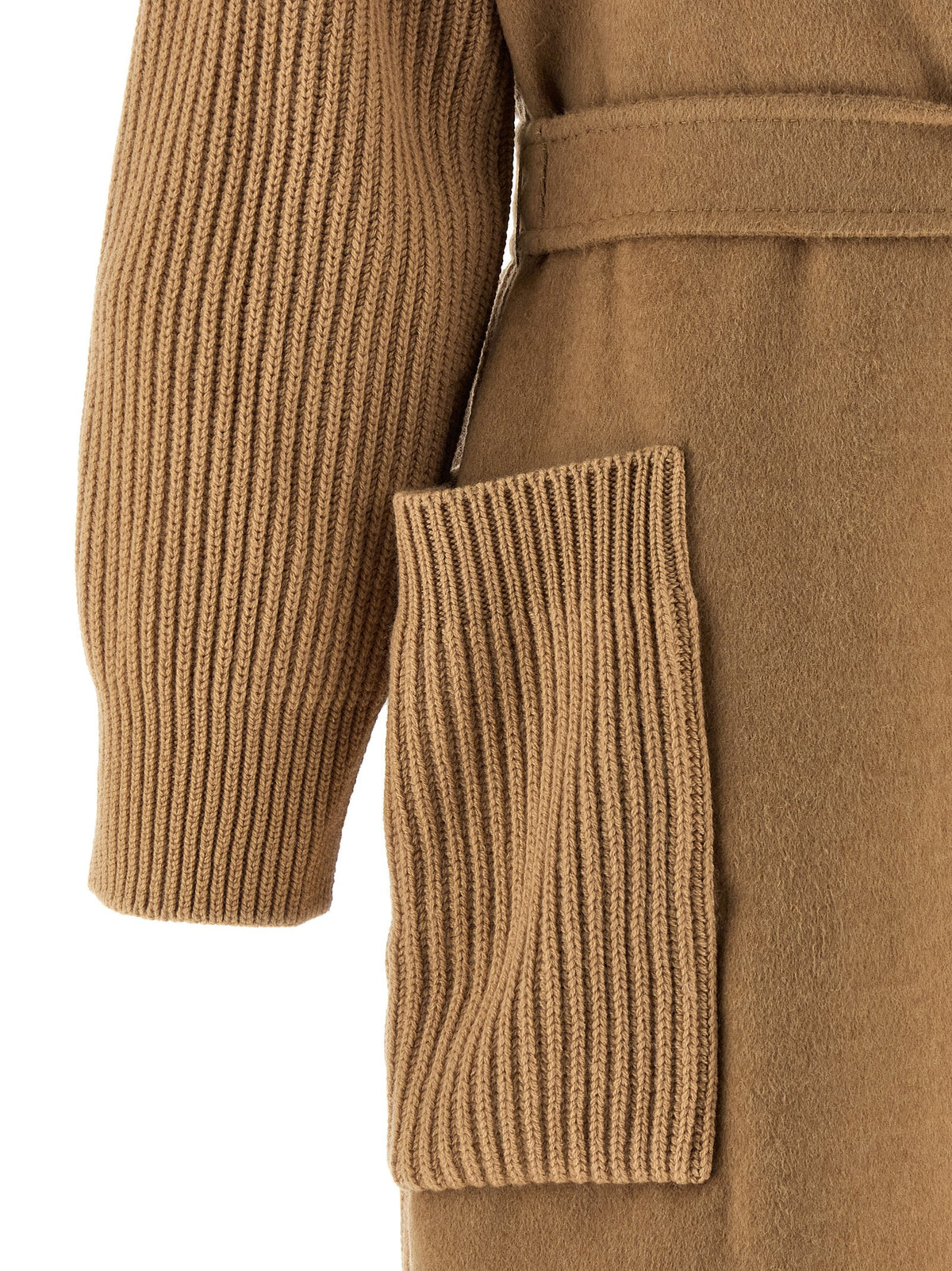 Max Mara Berard Beige Camel Wool Long Coat