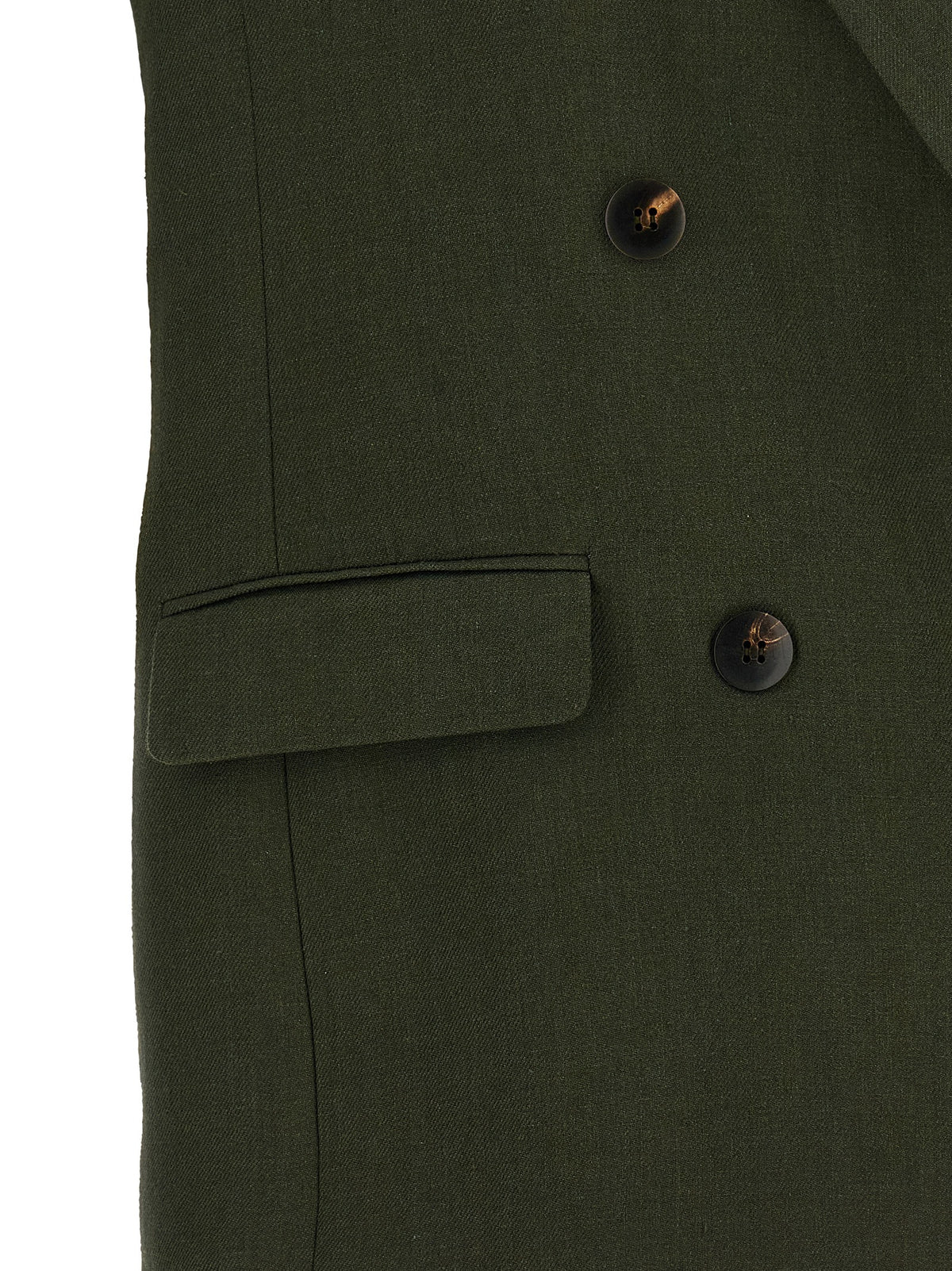 Max Mara Studio MstAia Bicolor Linen Waistcoat