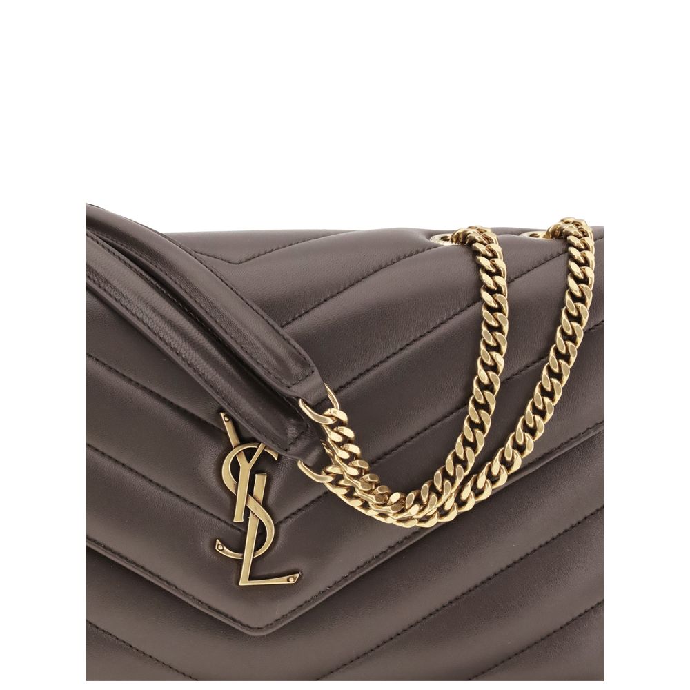 Saint Laurent Loulou Medium Storm Quilted Calfskin Shoulder Bag
