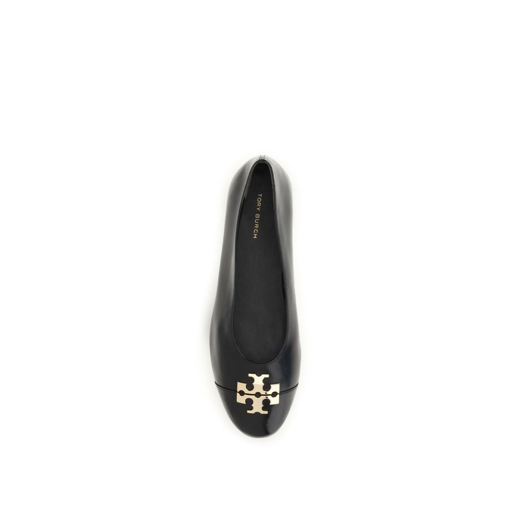 Tory Burch Charlie Black Goatskin Ballet Flats