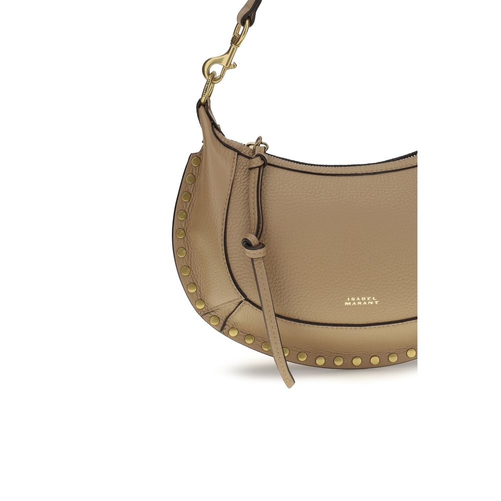 Isabel Marant Oskan Moon Beige Calfskin Shoulder Bag