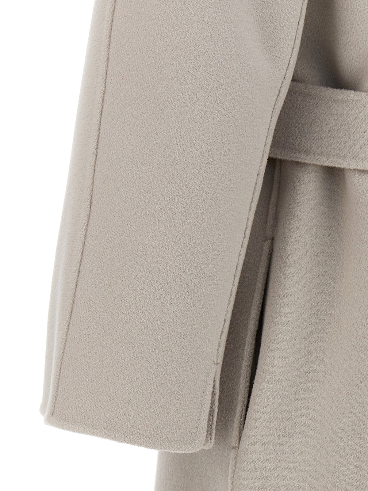 'S Max Mara Esturia Beige Virgin Wool Coat