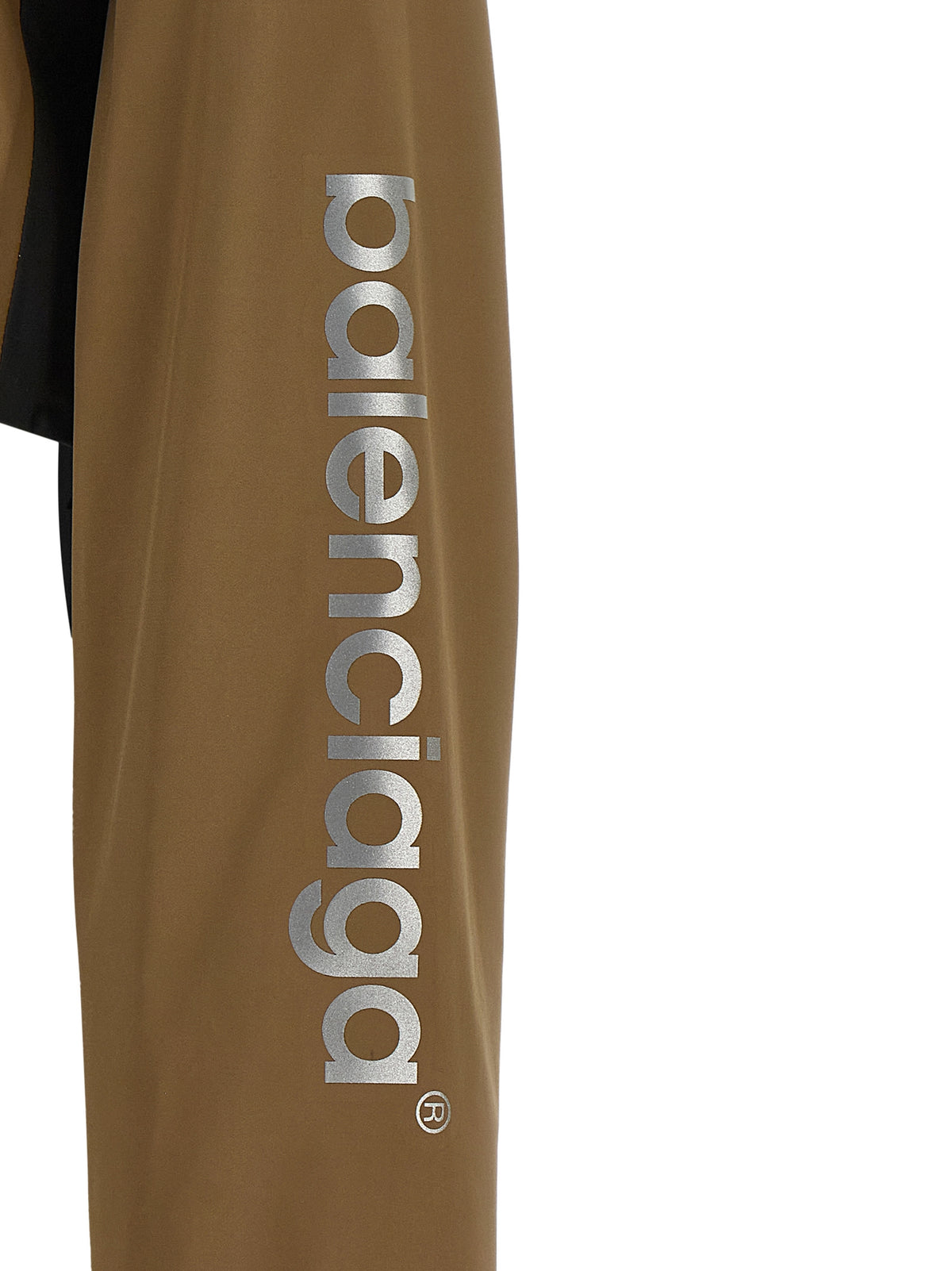 Balenciaga Hooded Brown Technical Shell Jacket