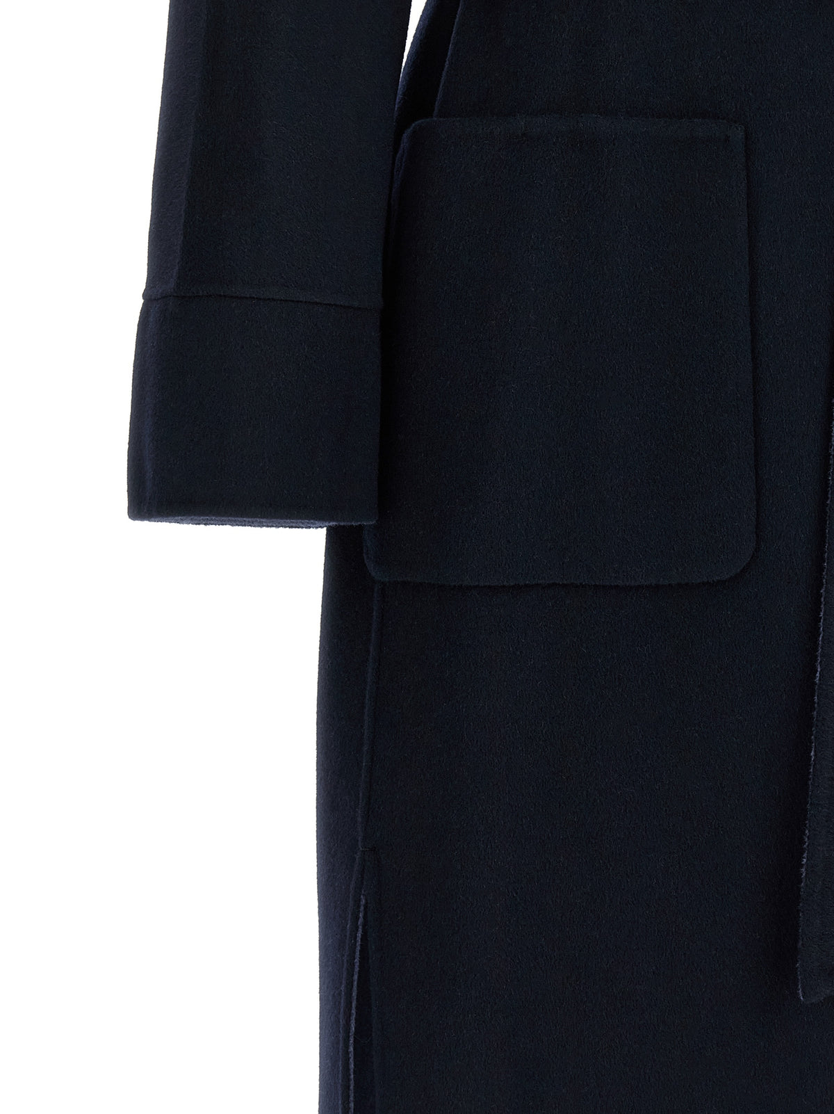 Max Mara Studio Nodo Multicolor Reversible Wool Coat