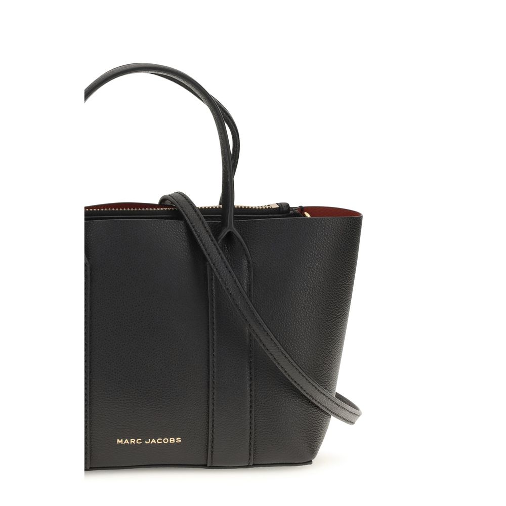 Marc Jacobs Pop J Small Work Tote Black Pebble Leather Bag