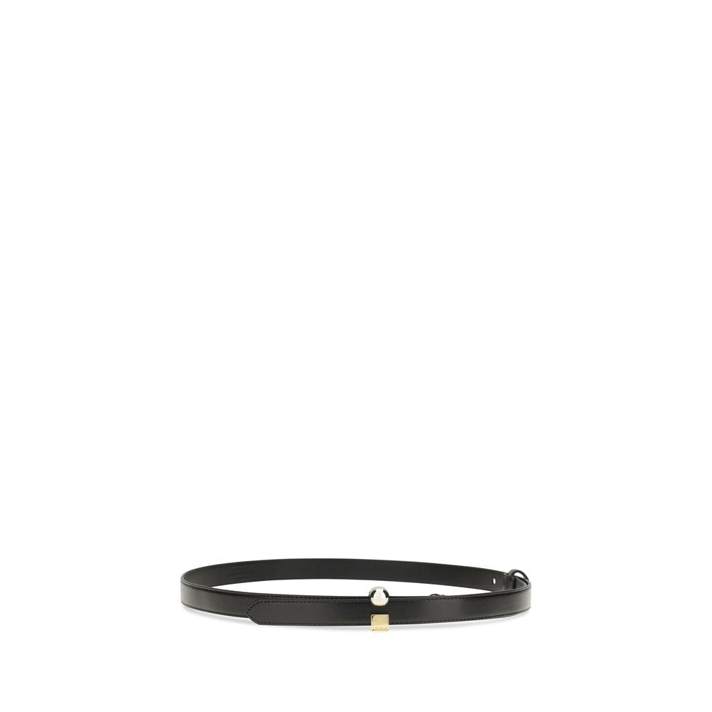 Jacquemus Citta Black Leather Belt