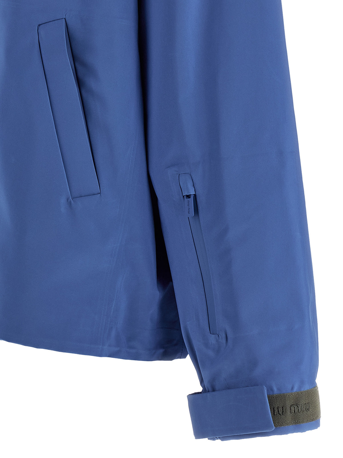 Miu Miu Blue Technical Canvas Anorak