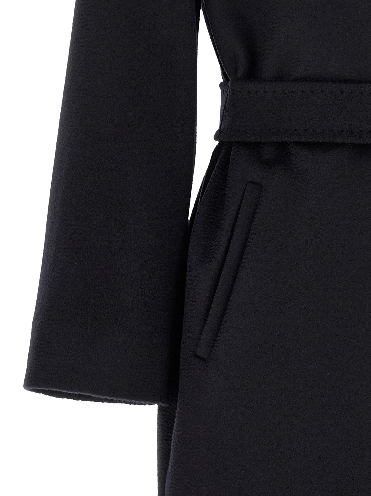 Max Mara Studio New Mang Blue Wool Coat