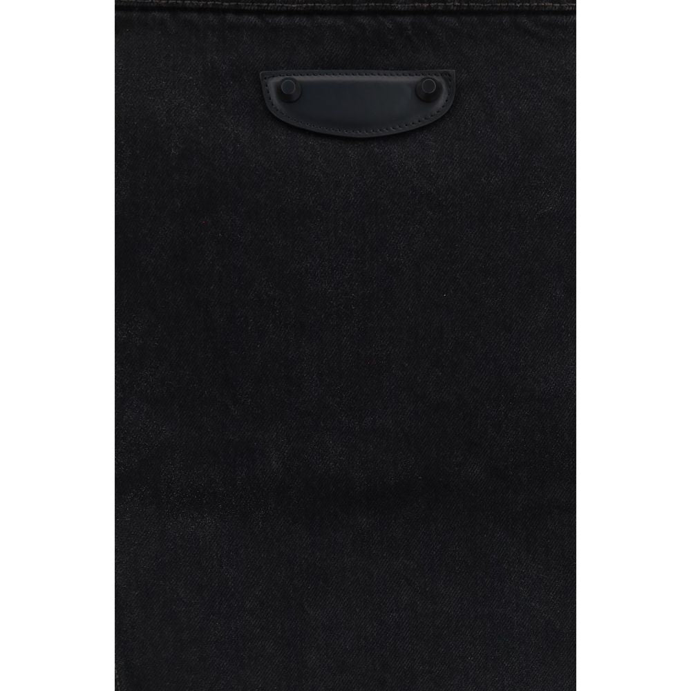 Balenciaga Wrap Black Organic Denim Jacket