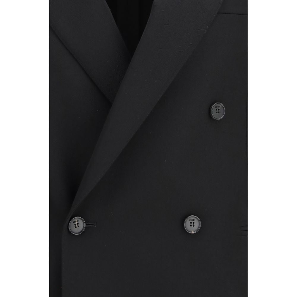 Fendi Black Virgin Wool Blazer