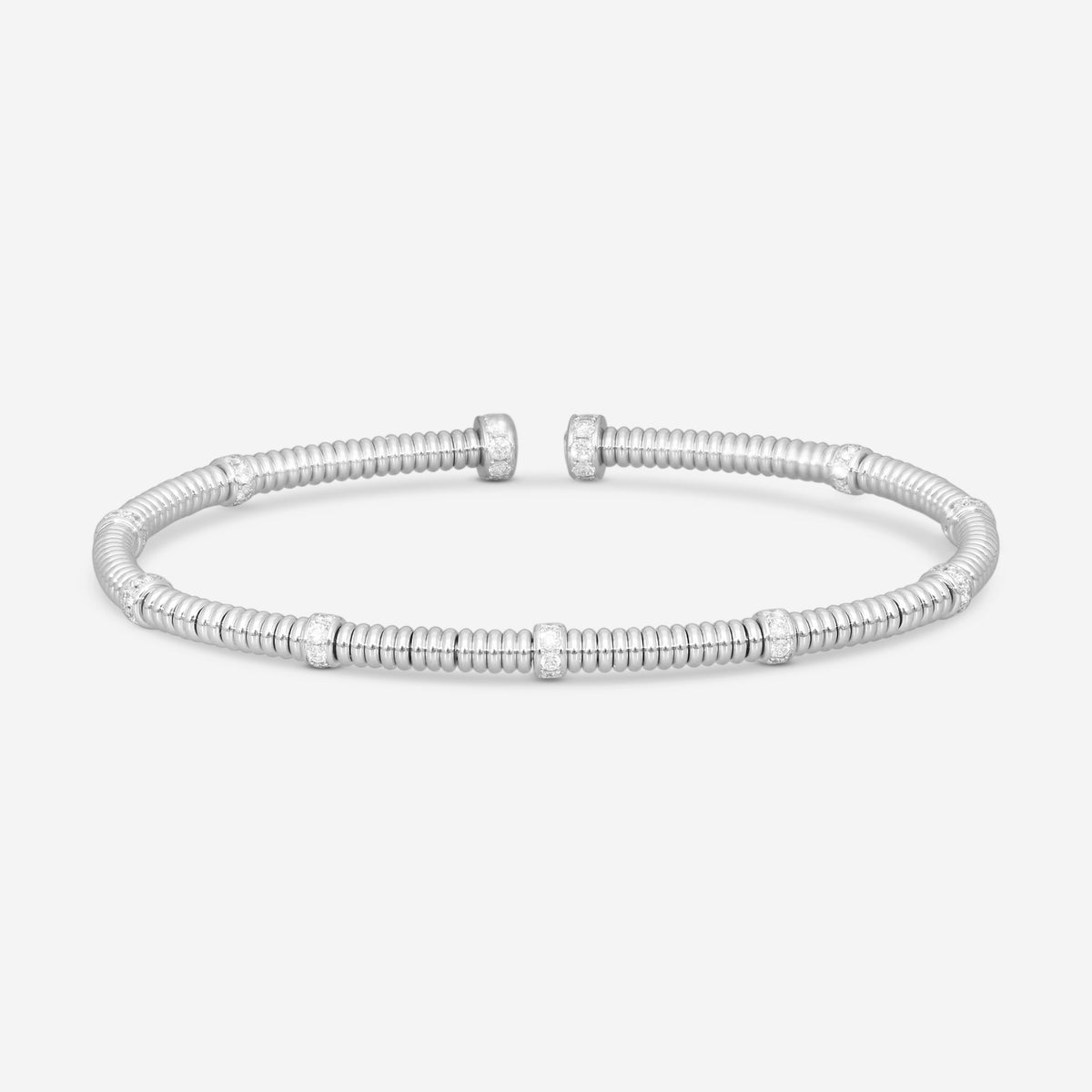 Lugano - 18KW Bangle With Diamonds (Gross Weight: 12.62 gr, DIA: 0.87ct twd FG/VS) - 226-44