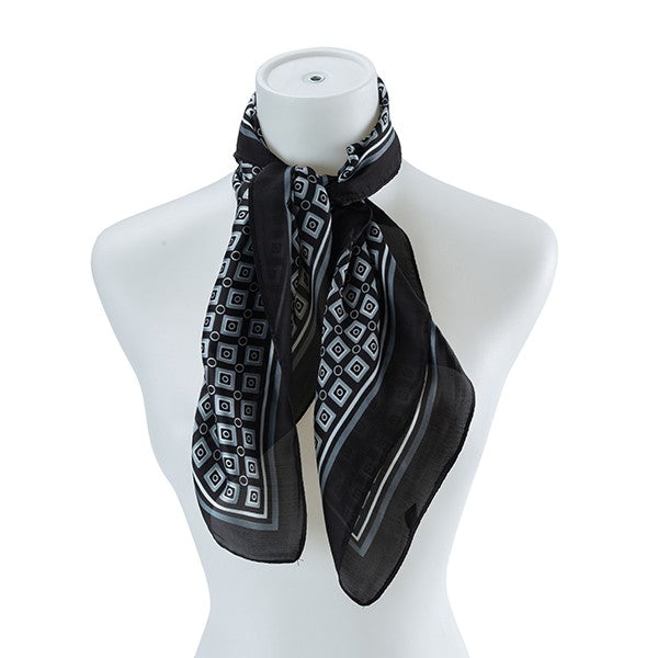 Multi Pattern Silk Scarf - Undeniably LUXE