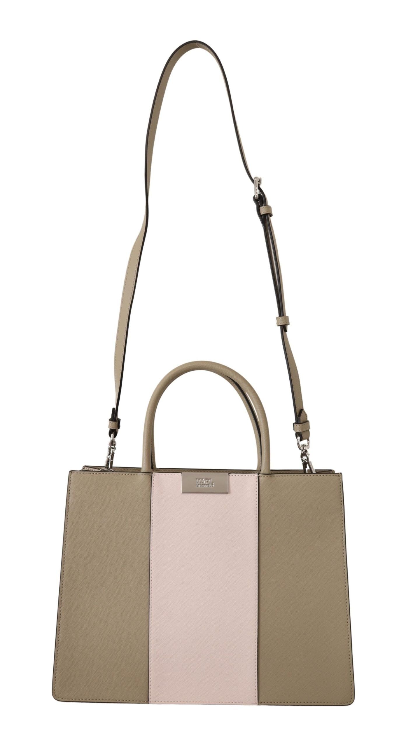Karl Lagerfeld Sage Green Polyurethane K/MAU Tote Bag