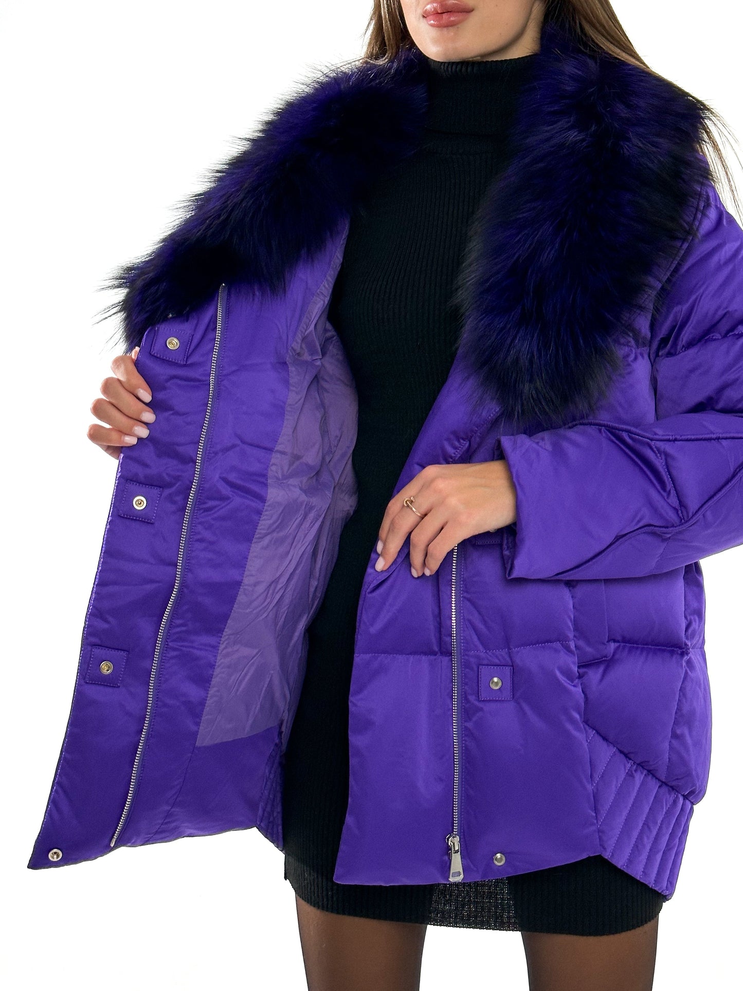 Silver Fox Premium Down Fill Coat