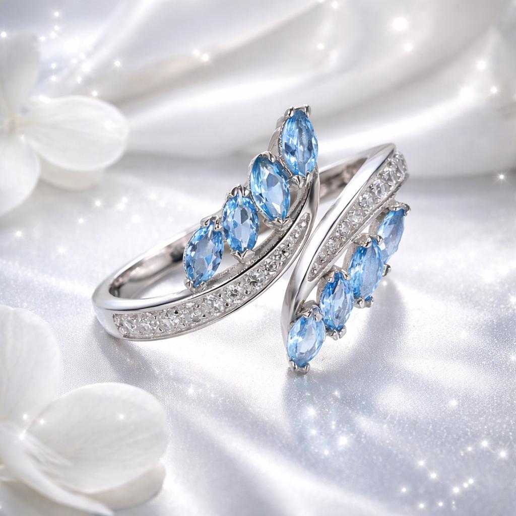 UndeniablyLuxe Fine Jewelry Pavé Cubic Zirconia Platinum-Plated Sterling Silver Ring