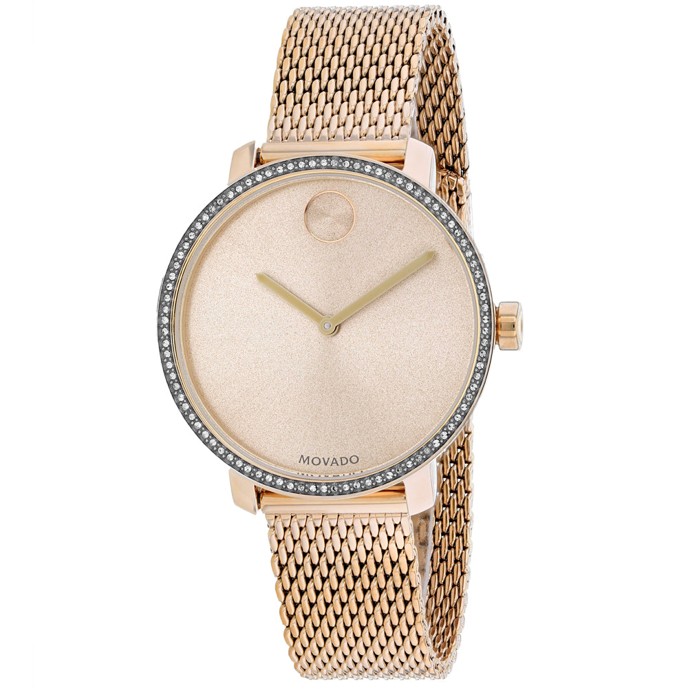 Movado Bold Rose Gold-Tone Stainless Steel Watch