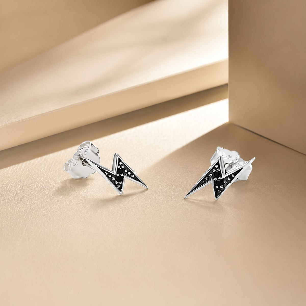 Pavé Cubic Zirconia Sterling Silver Stud Earrings