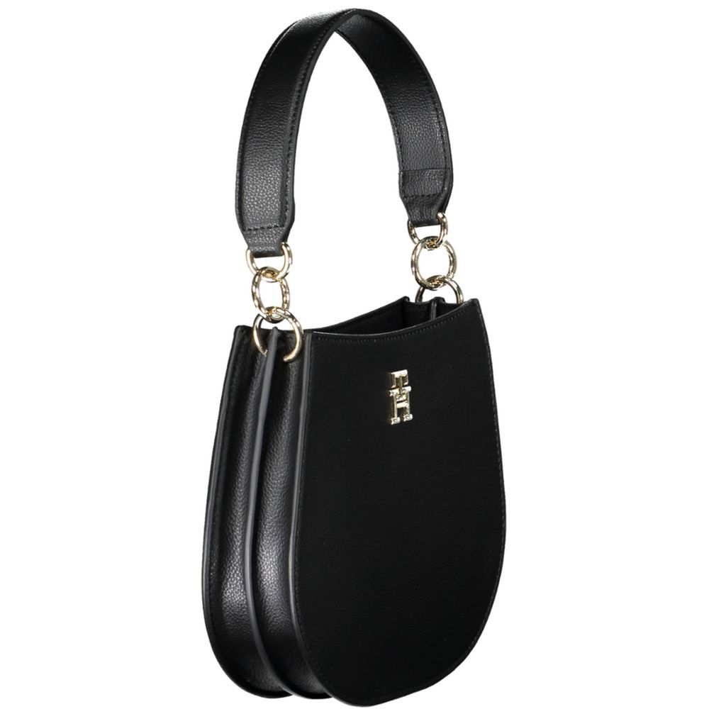 Black Polyester Handbag