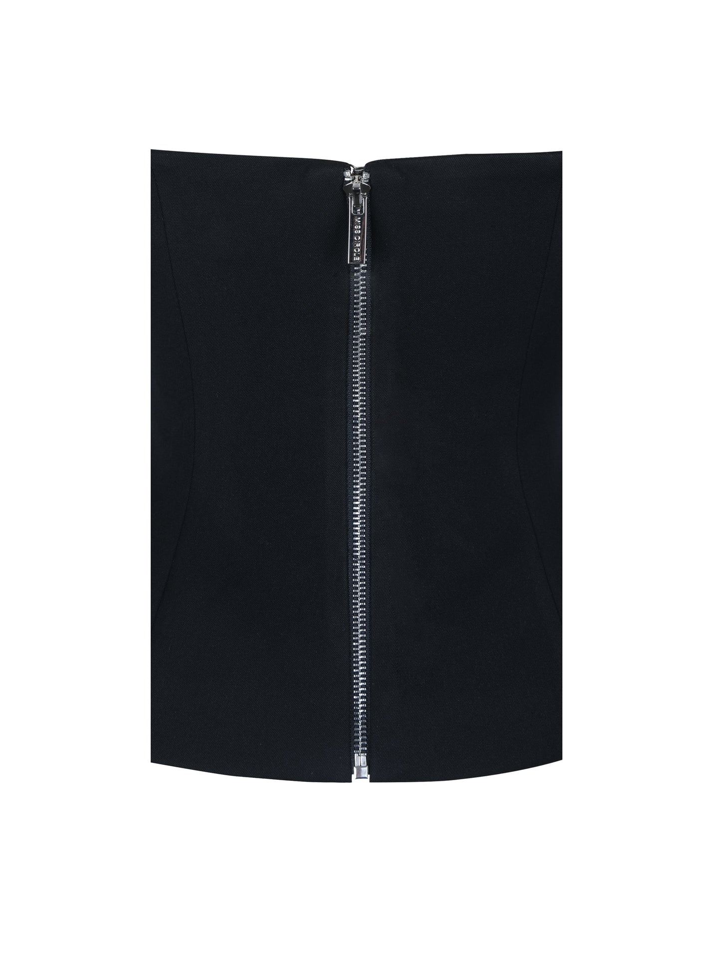 Quinette Black Peplum Top with Beaded Asymmetrical Cape