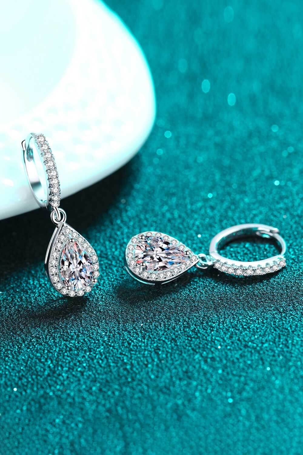 Moissanite Teardrop Earrings - Undeniably LUXE