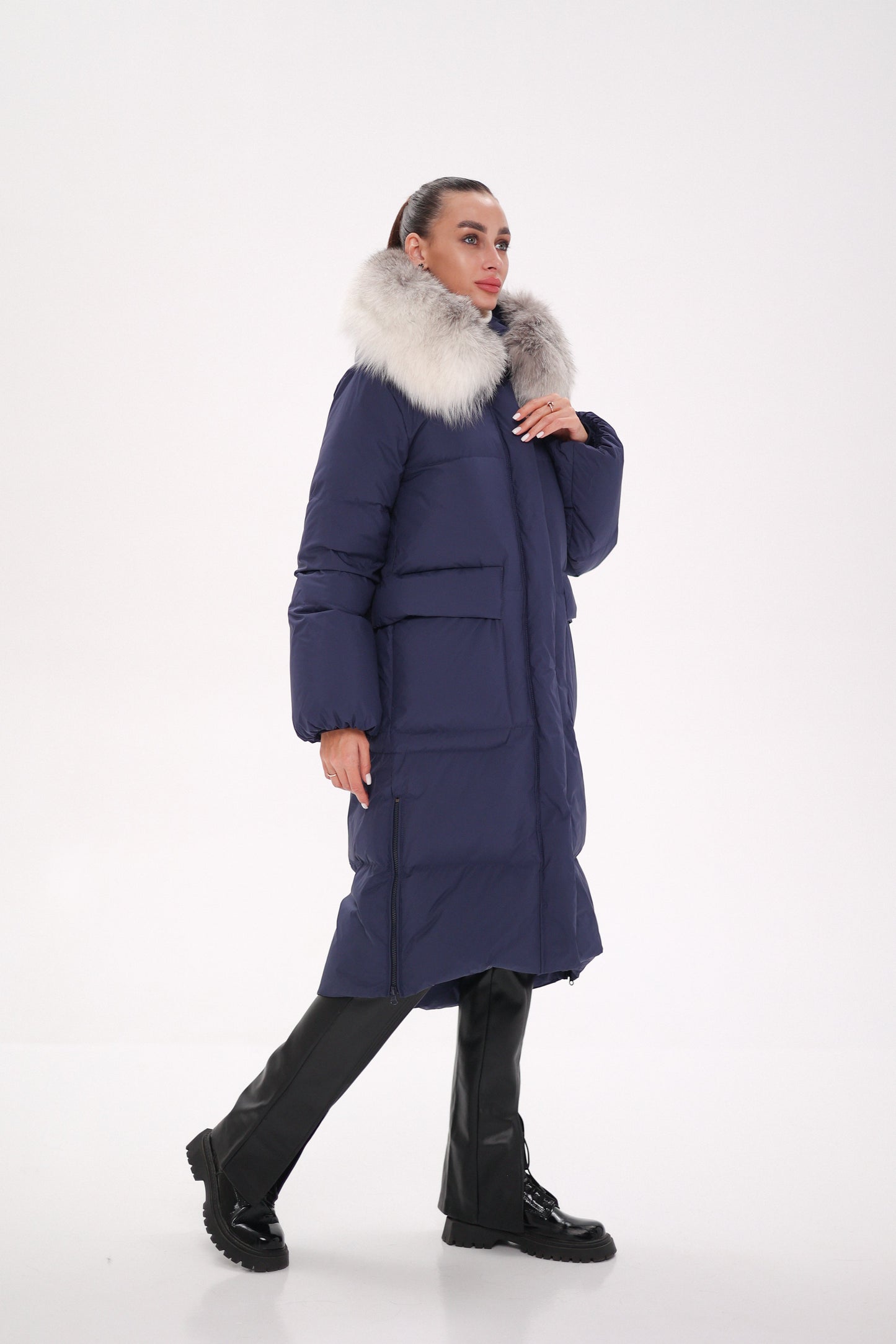 Silver Fox Down Fill Coat