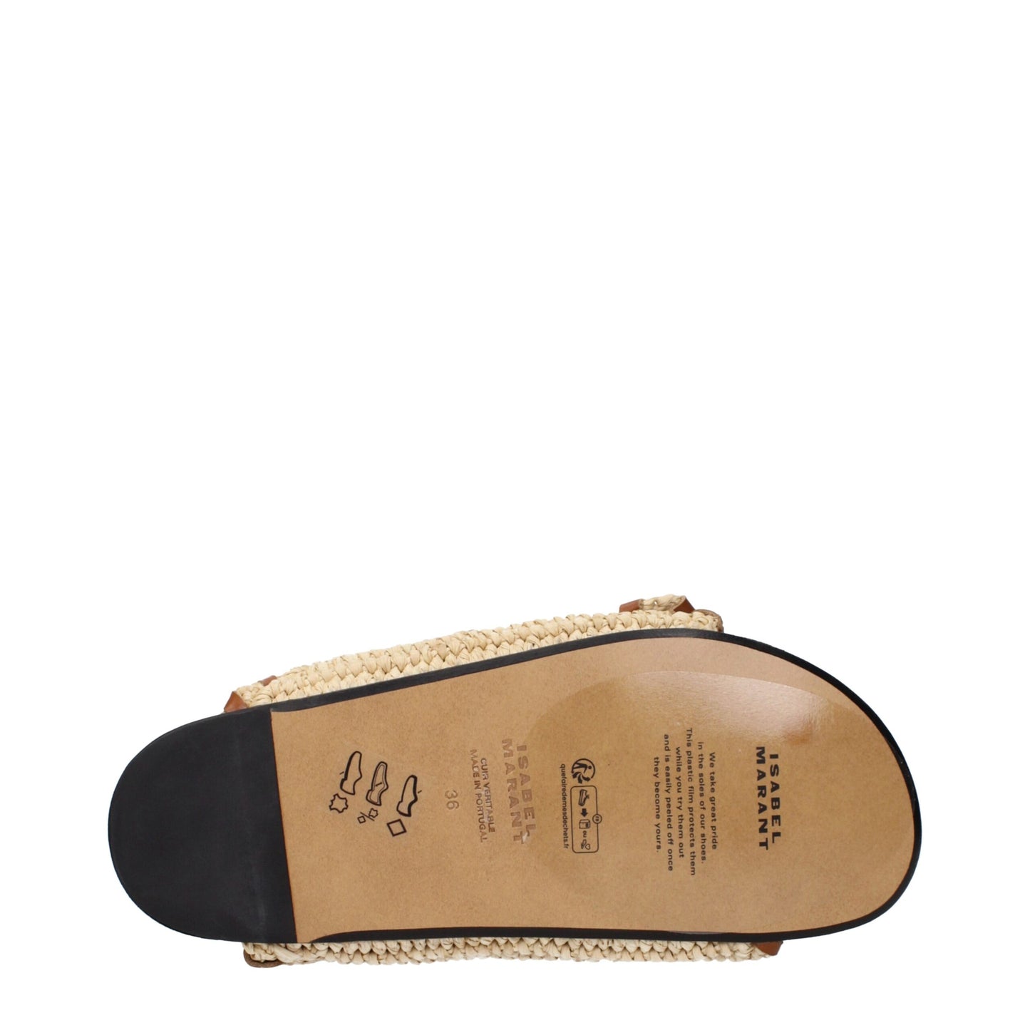 Isabel Marant Jools Natural Raffia Mules