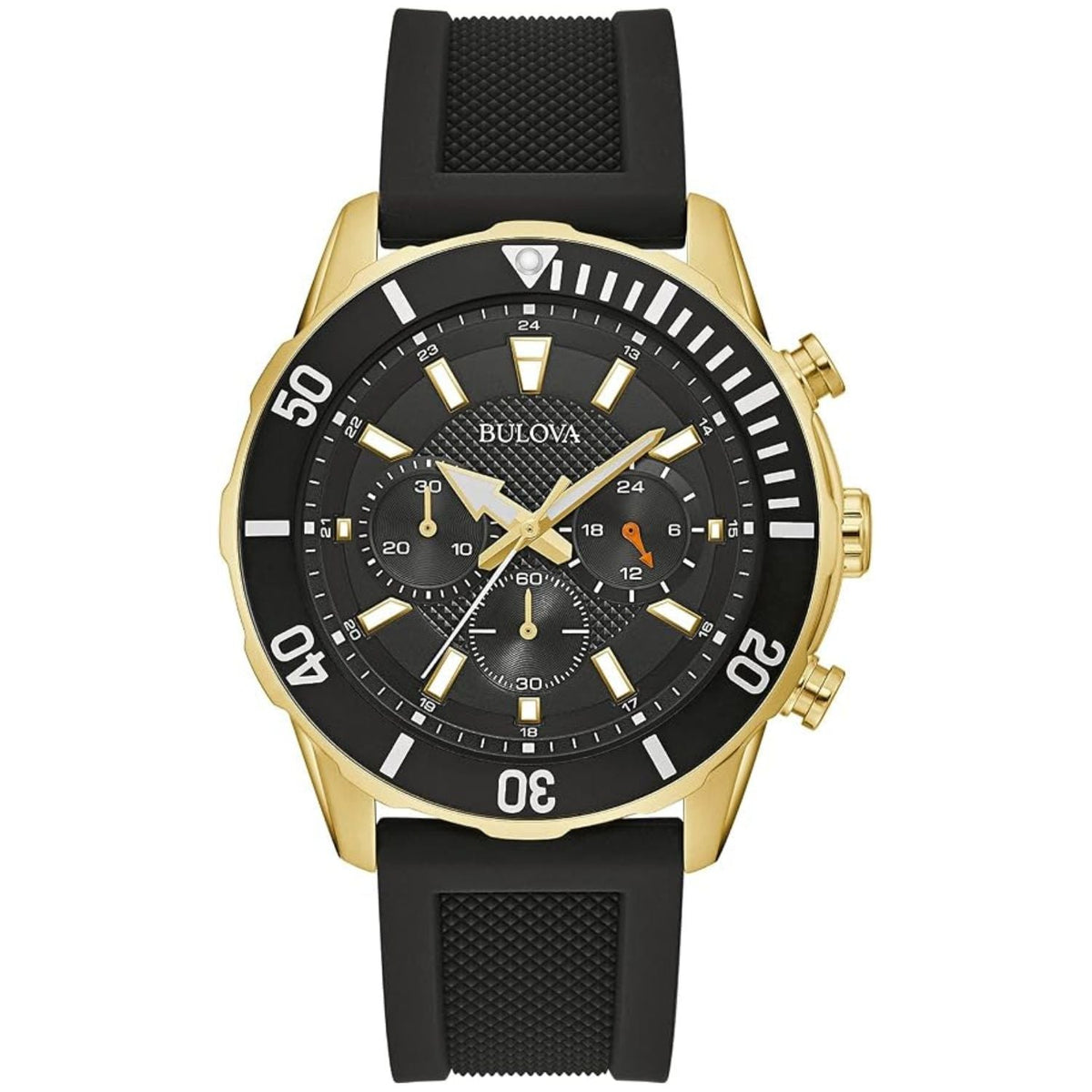 Stainless Steel Black Dial Quartz Watch