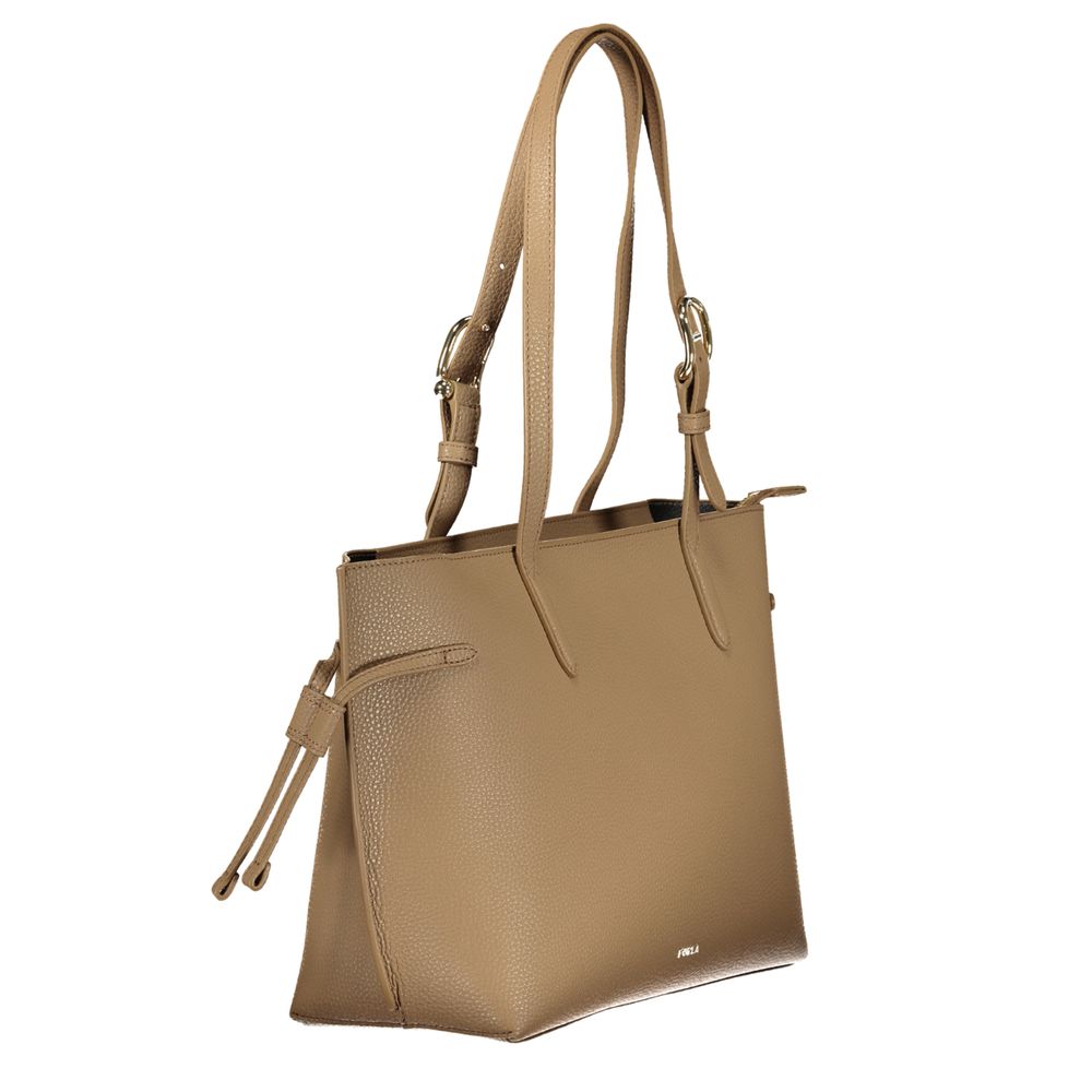 Marrone Leather Woman Handbag