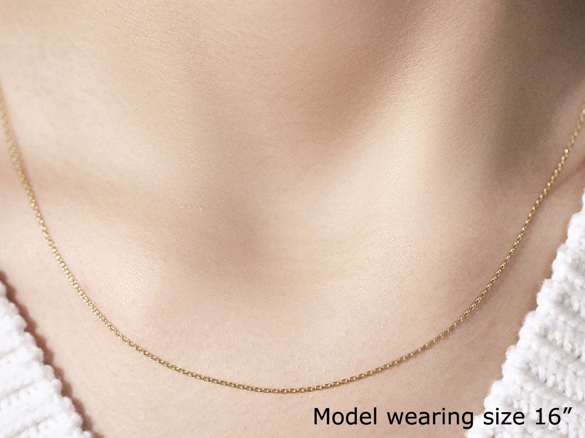 14K Yellow Gold Oval Cable Link Chain