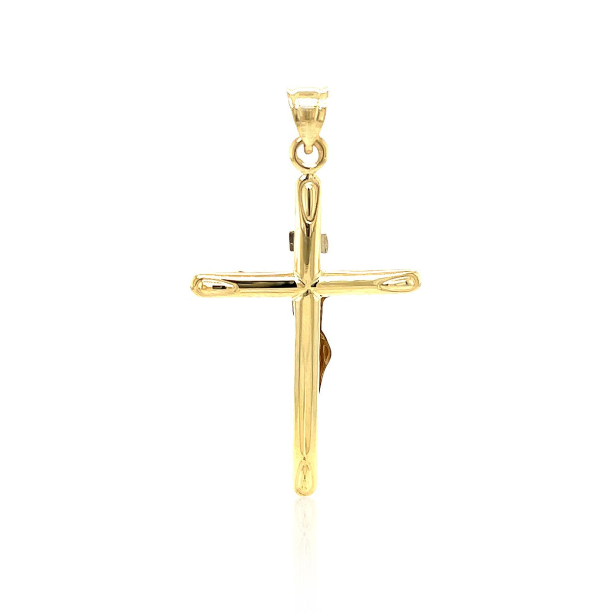 14K Two-Tone Gold Cross Pendant