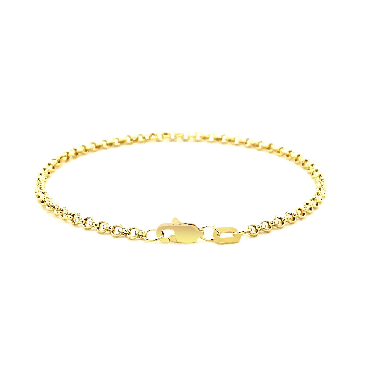 14K Yellow Gold Rolo Bracelet