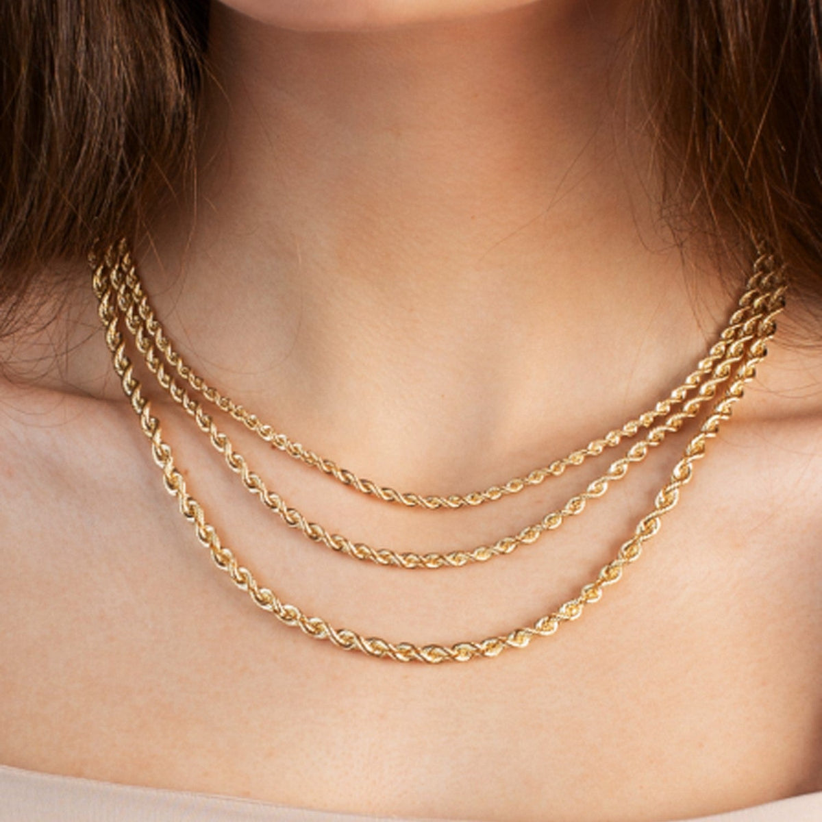 14K Yellow Gold Light Rope Chain