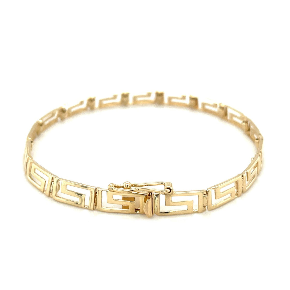 14K Yellow Gold Greek Key Bracelet